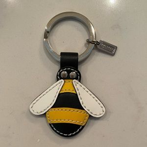 Coach bumble bee key ring